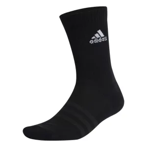 ADIDAS CUSHIONED SPORTSWEAR CREW SOCKS BLACK