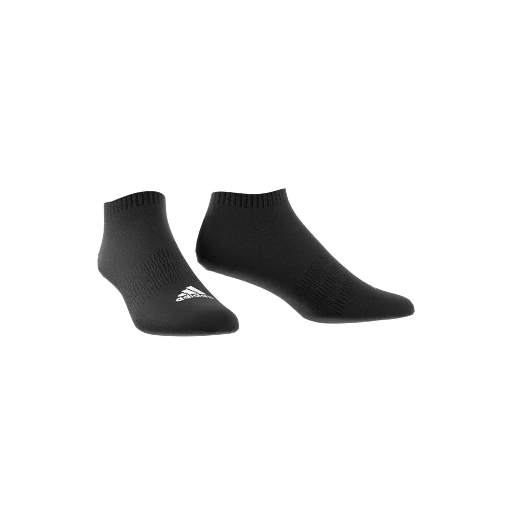 ADIDAS CUSHIONED SPORTSWEAR LOW-CUT SOCKS BLACK