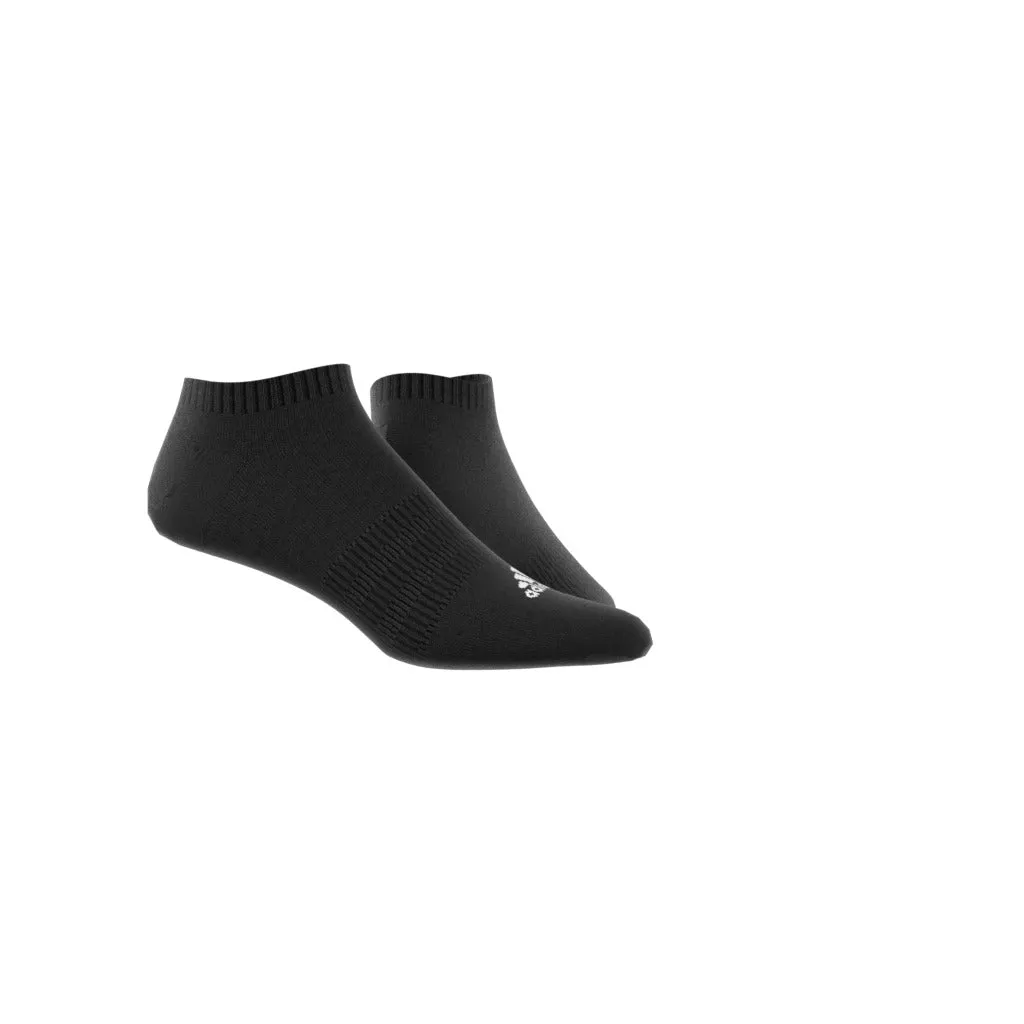 ADIDAS CUSHIONED SPORTSWEAR LOW-CUT SOCKS BLACK