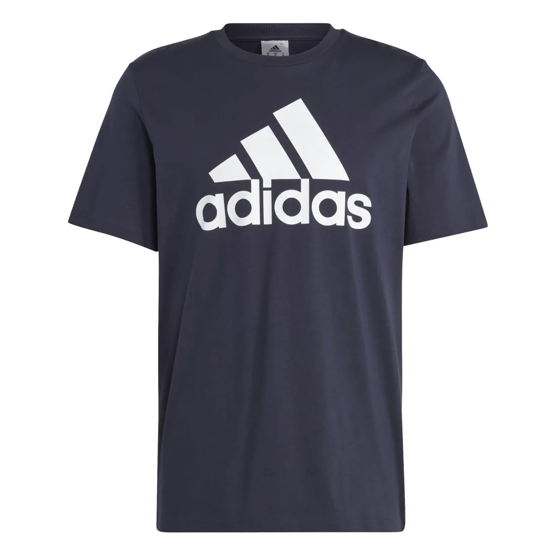 ADIDAS ESSENTIALS SINGLE JERSEY MEN'S BIG LOGO TEE BLUE