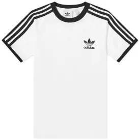 Adidas T-shirt with 3 stripes, white