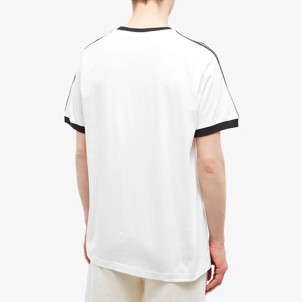 Adidas T-shirt with 3 stripes, white