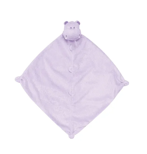 Angel Dear Lovey Purple Hippo Blankie