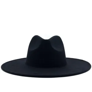 Atlanta Wide Brim Fedora - Black