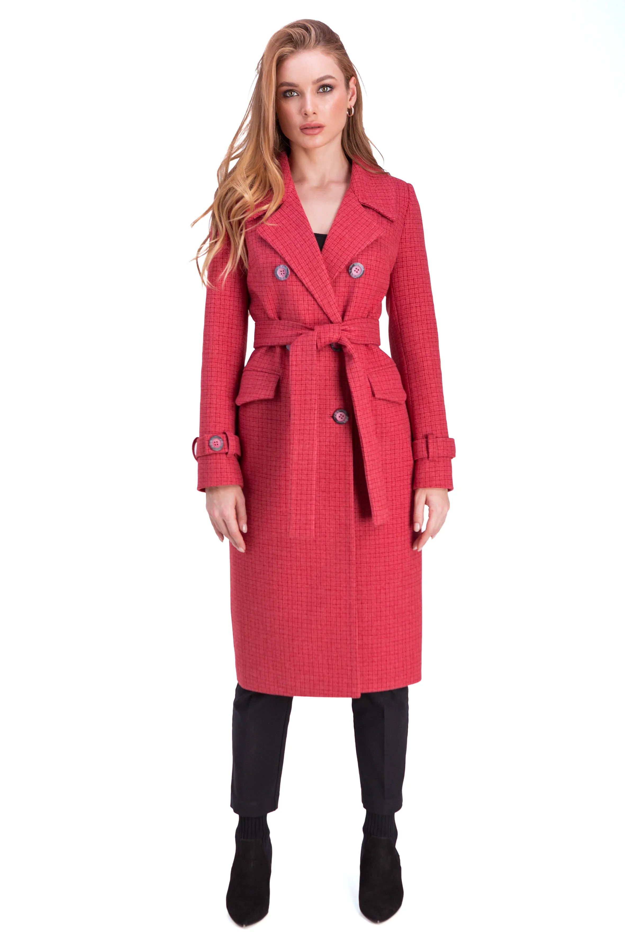 Bruna Fitted Wool Blend Coat