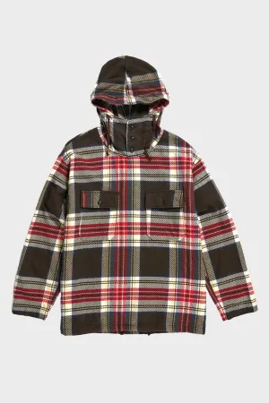 Cagoule Shirt - Brown Cotton Heavy Twill Plaid