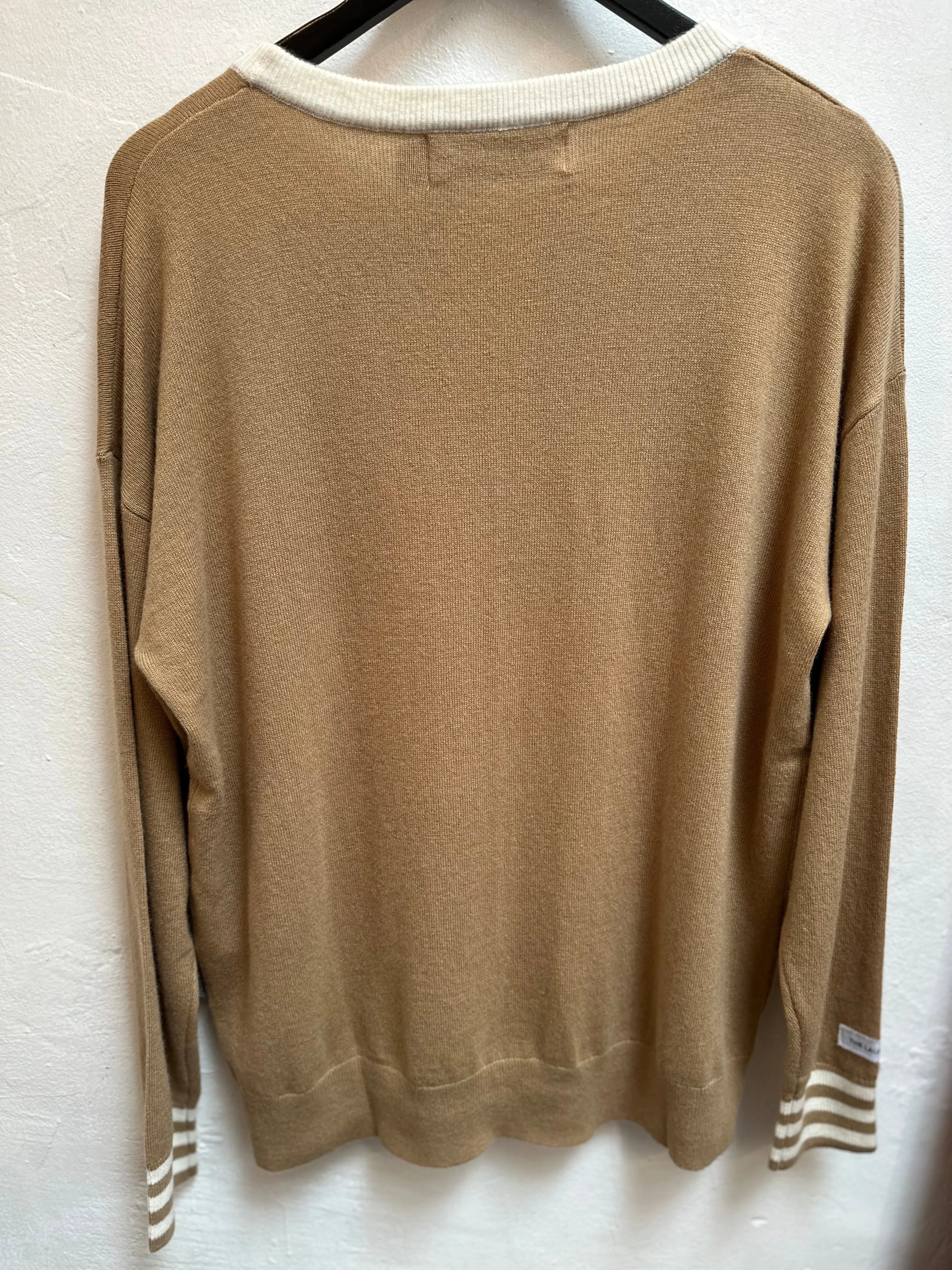 Camel Gold Varsity Sweater