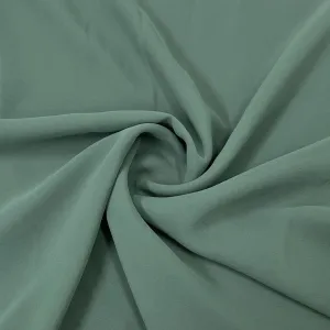 Classic Crocodile Green Solid Georgette Fabric