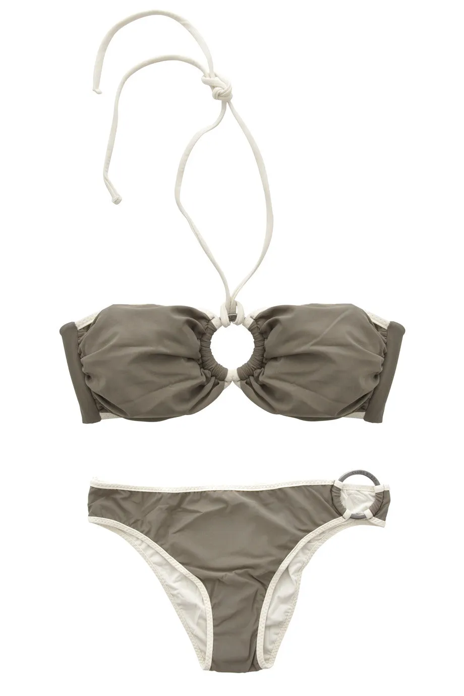 CLUBE BOSSA ORION Khaki Bandeau Bikini