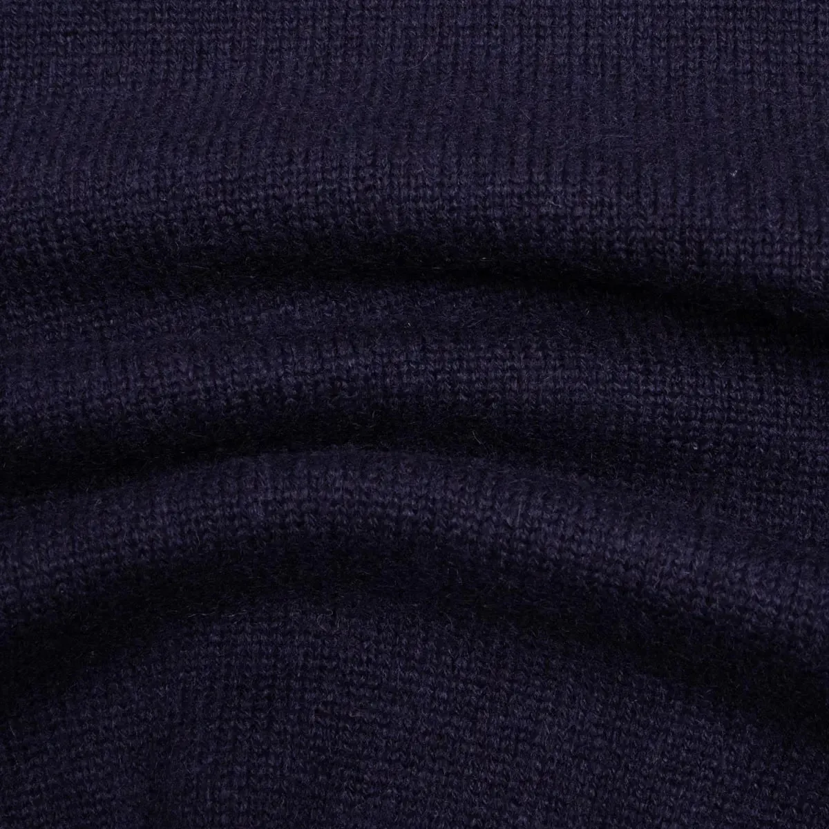 Dark Navy Balvenie 3 Button 4ply Cashmere Polo Sweater