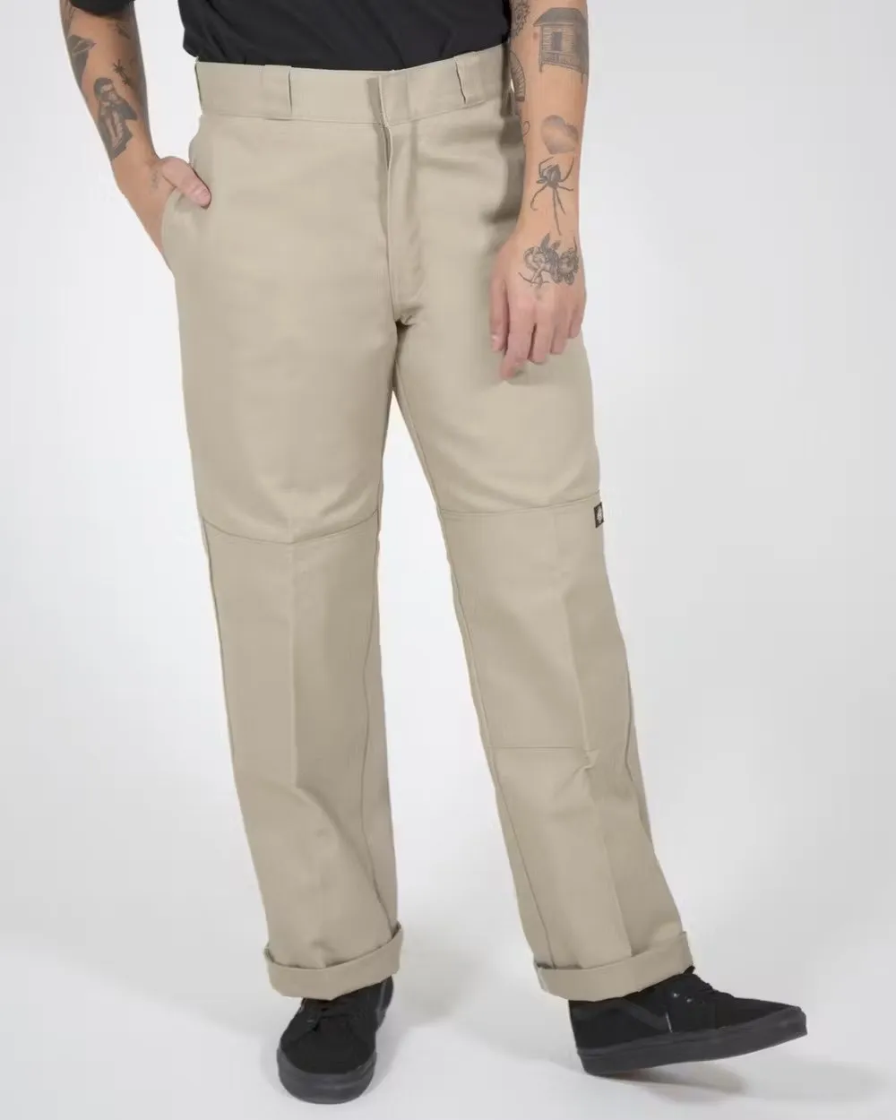 DICKIES 85283 Loose Fit Double Knee Pants - Khaki