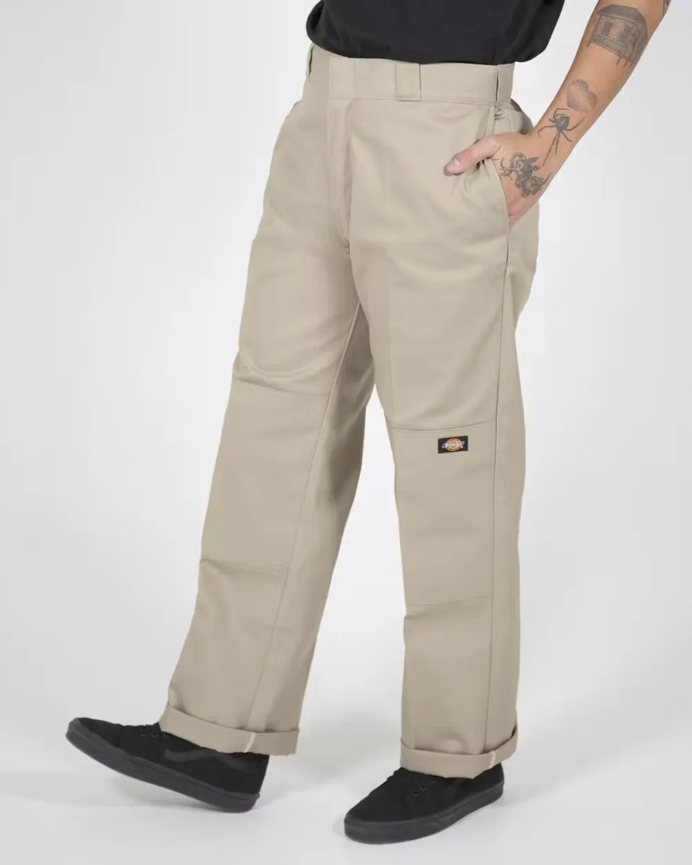 DICKIES 85283 Loose Fit Double Knee Pants - Khaki