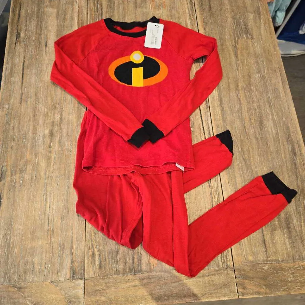 Disney red cotton Incredibles LS pyjamas 8Y