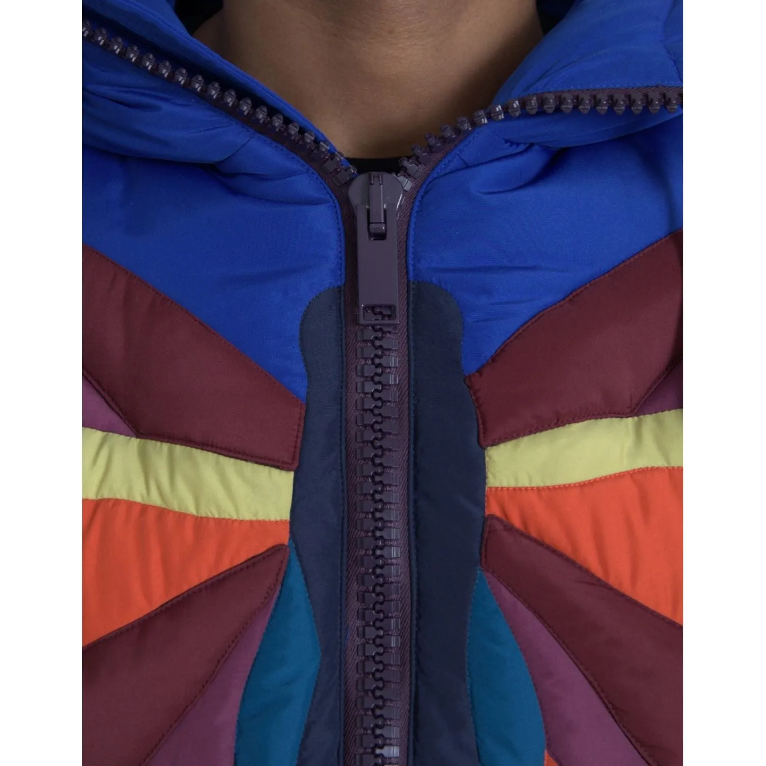 Dolce & Gabbana Multicolor Butterfly Hooded Puffer Jacket