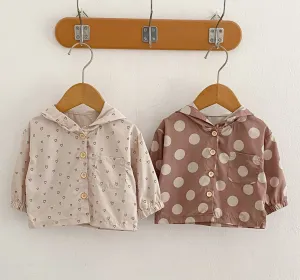 Earthy Baby Windbreaker Coat for Girls