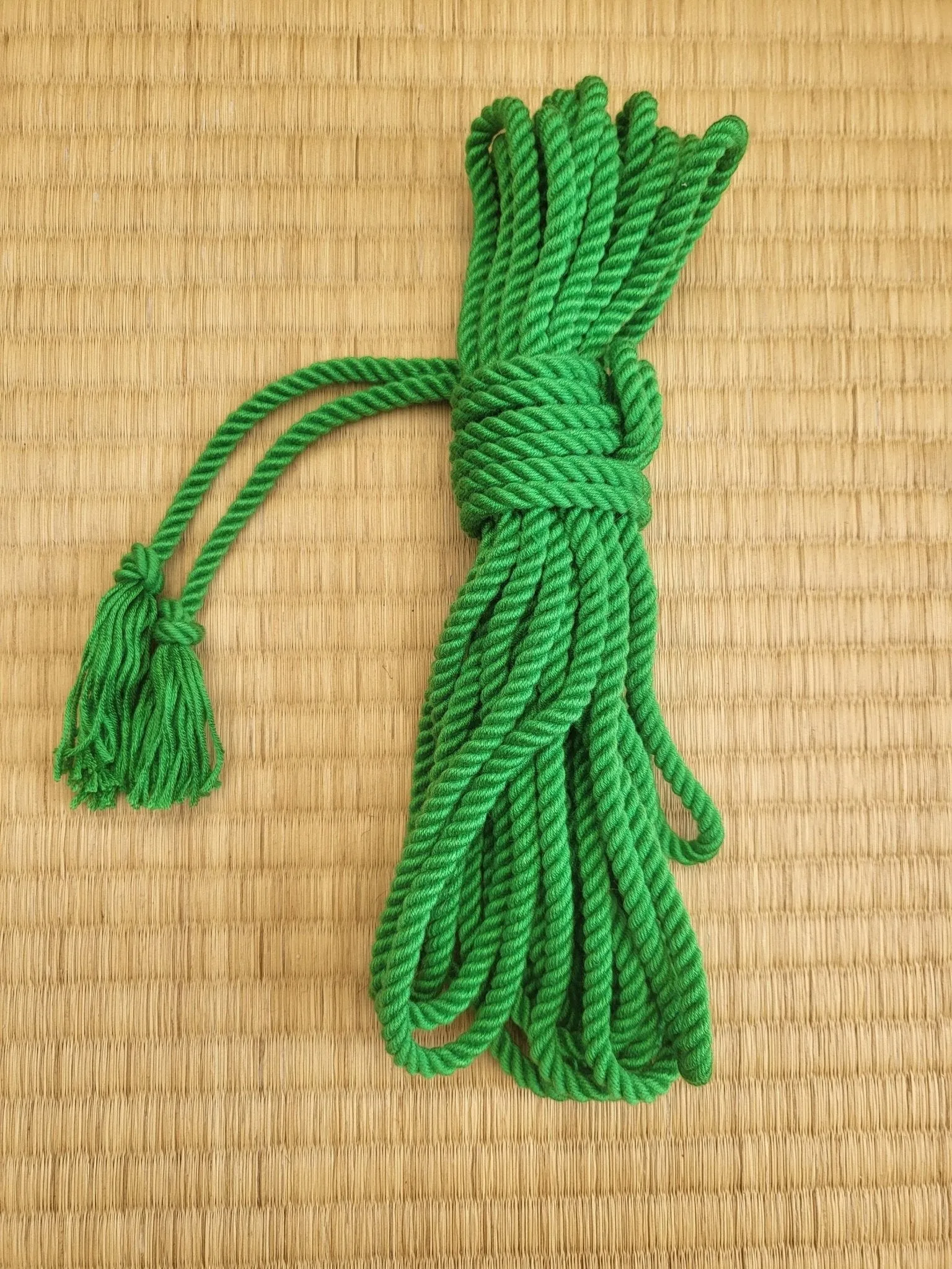 Emerald Green Bondage Rope in Bamboo