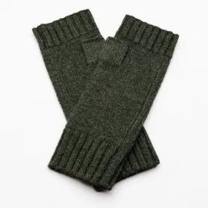 Gotta Hand it to YOU 100% Pure Cashmere Fingerless Glove, Pine Green