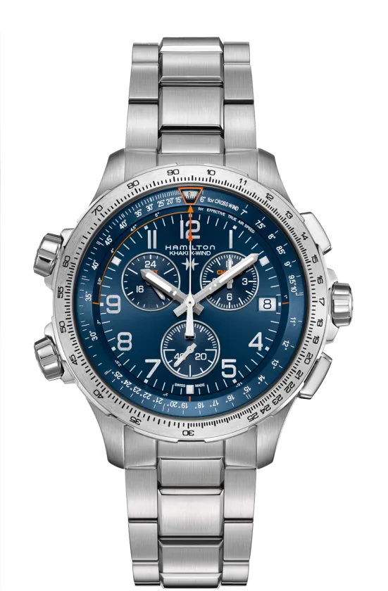 HAMILTON KHAKI AVIATION X-WIND GMT CHRONO QUARTZ H77922141