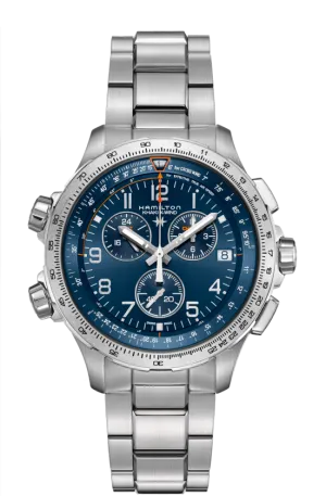 HAMILTON KHAKI AVIATION X-WIND GMT CHRONO QUARTZ H77922141