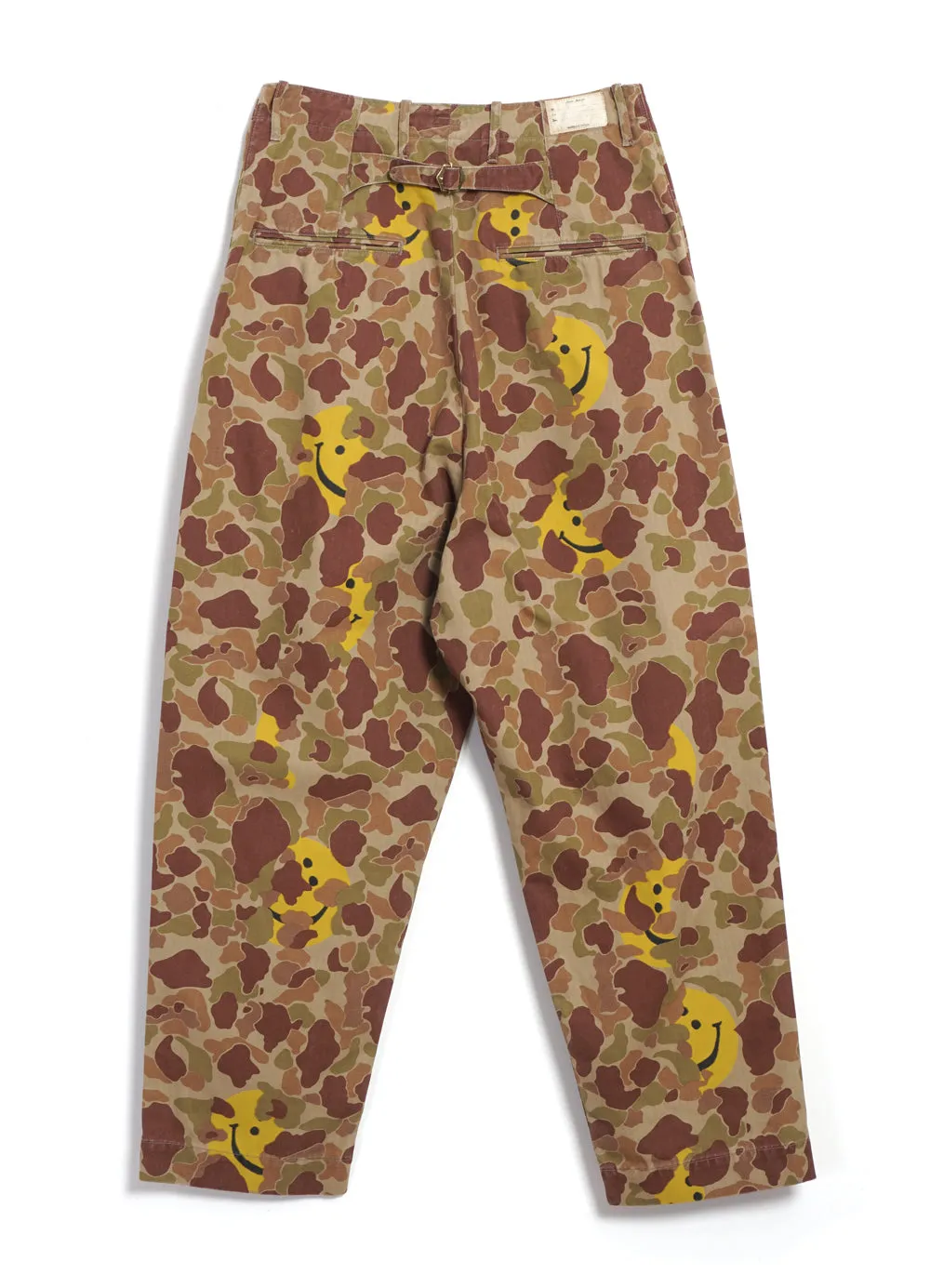 HAPPY PEEK-A-BOO | Herringbone Camo Neem Pants | Beige/Khaki