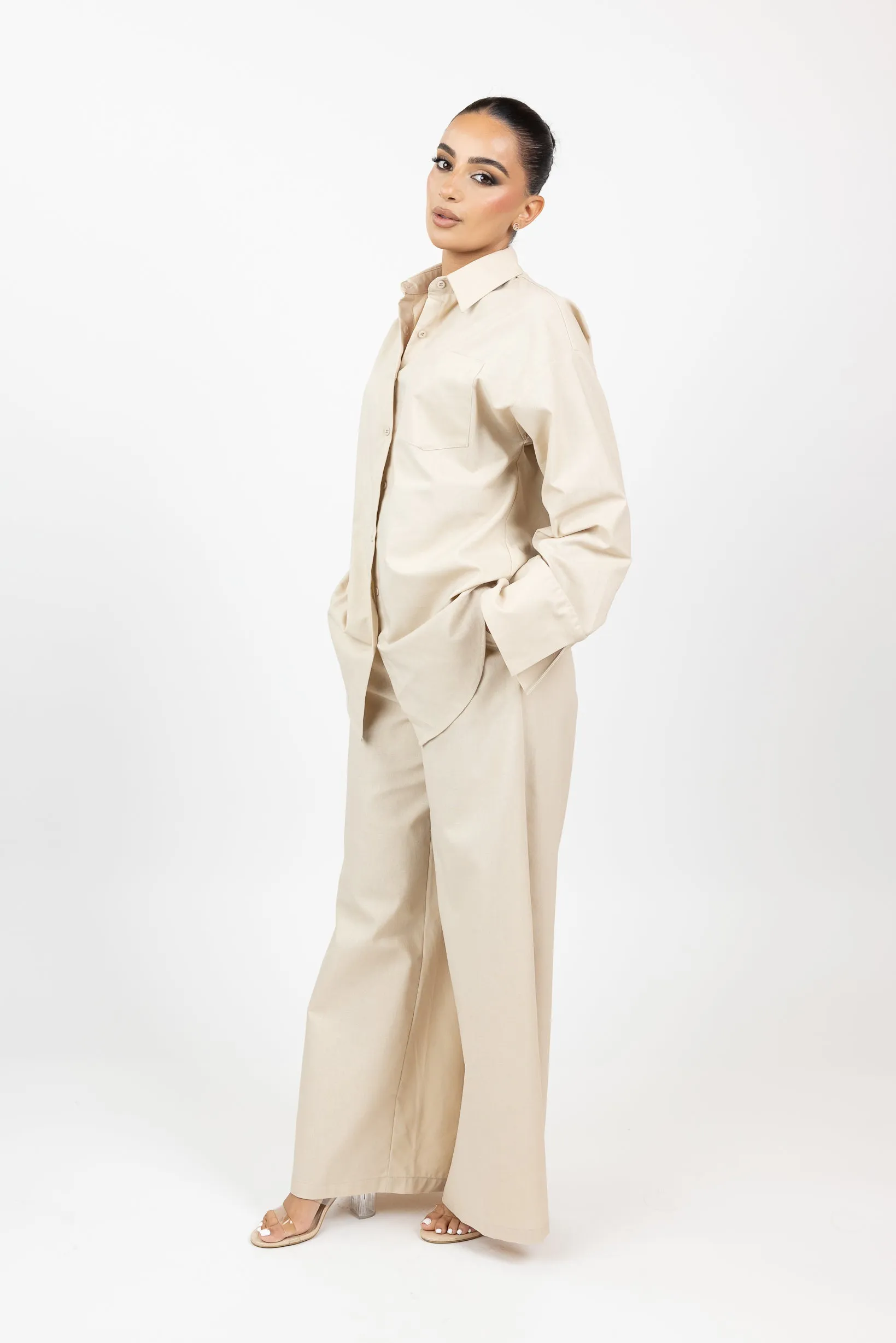 Linen Breeze Pants & Shirt Set