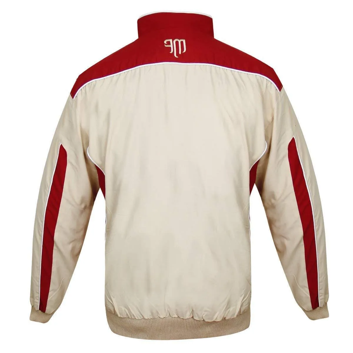 Mountain Fog  Mens Beige/Red Windbreaker Jacket