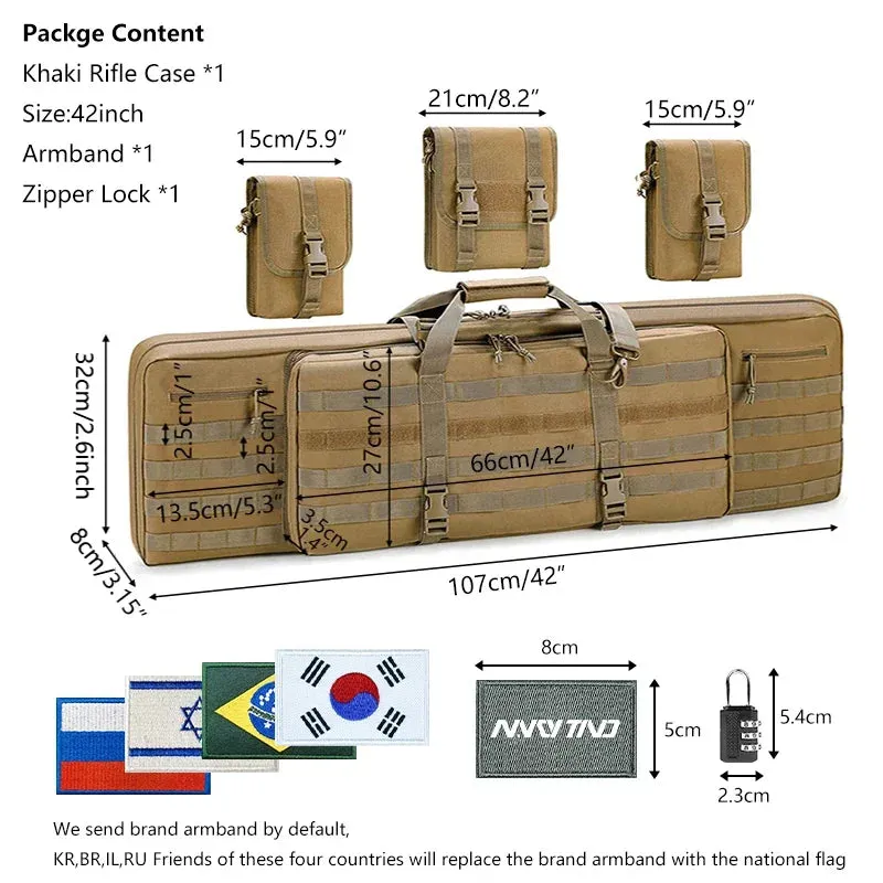 Multifunction Fishing Rod Case Double Protect Storage 46inch  Hunting Backpack