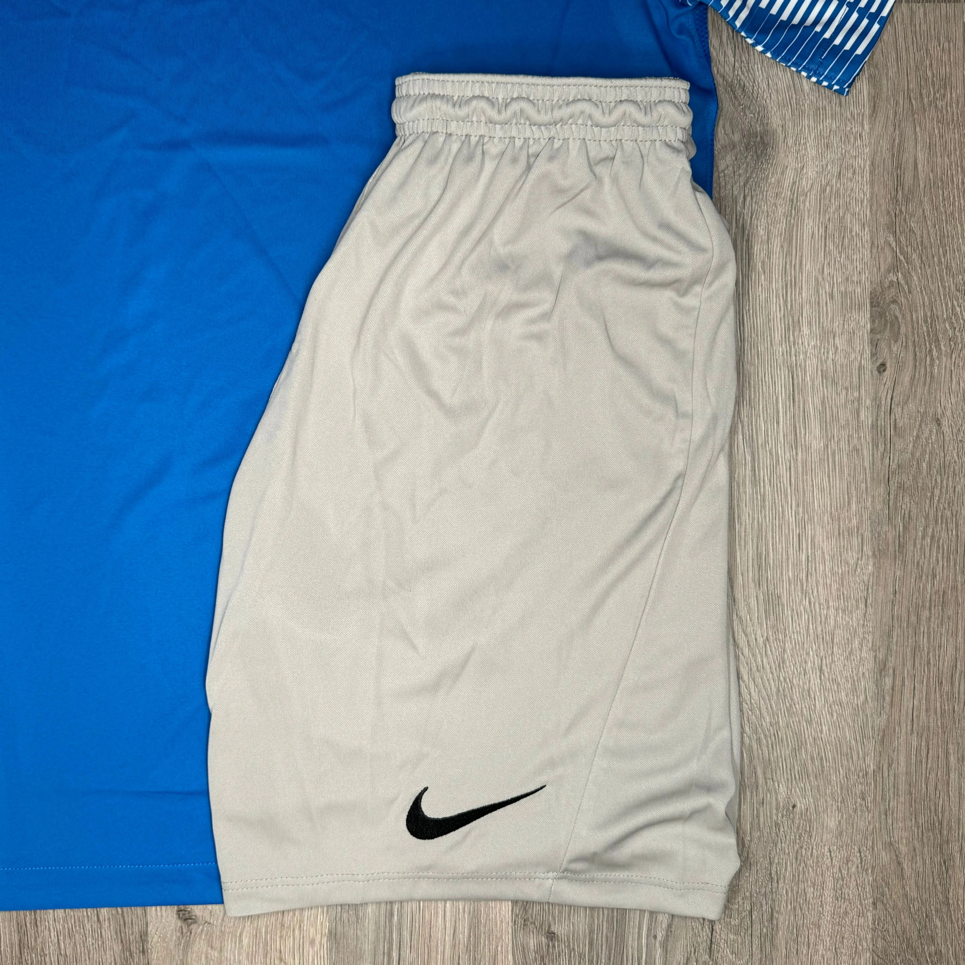 Nike Dri Fit Academy Set - Tee & Shorts - Blue / Grey