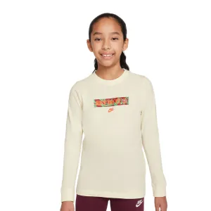 Nike Sportswear Big Kids' Long-Sleeve T-Shirt Brown