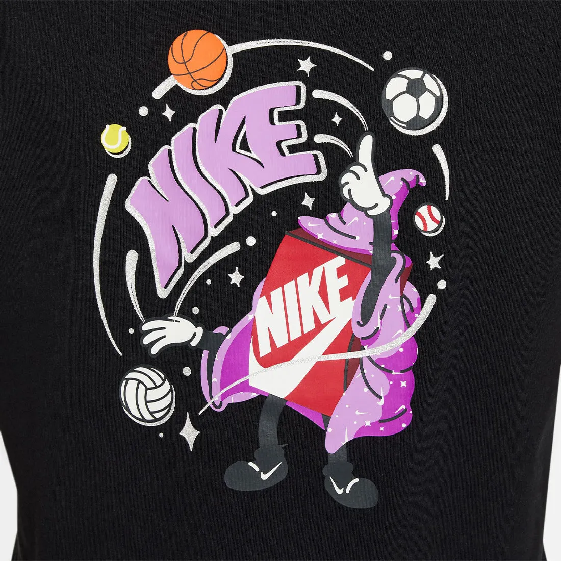 Nike Sportswear Big Kids' T-Shirt Black