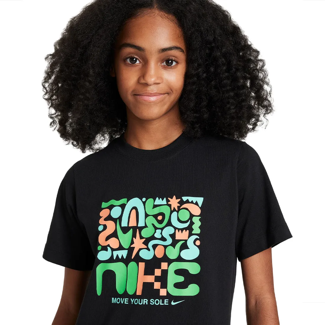 Nike Sportswear Big Kids' T-Shirt in Black