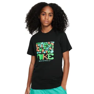 Nike Sportswear Big Kids' T-Shirt in Black