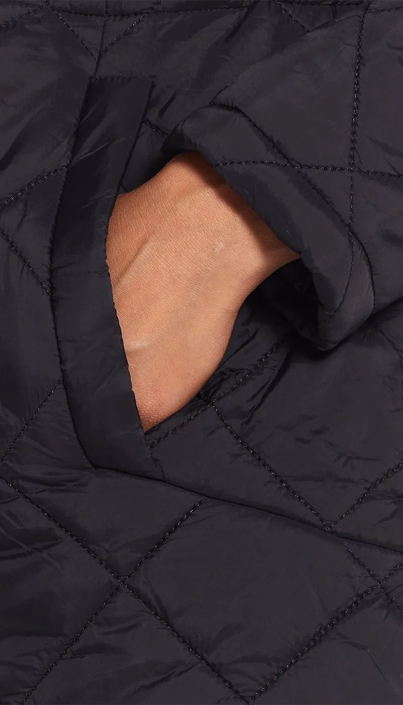 QUILTED HOODED ANORAK