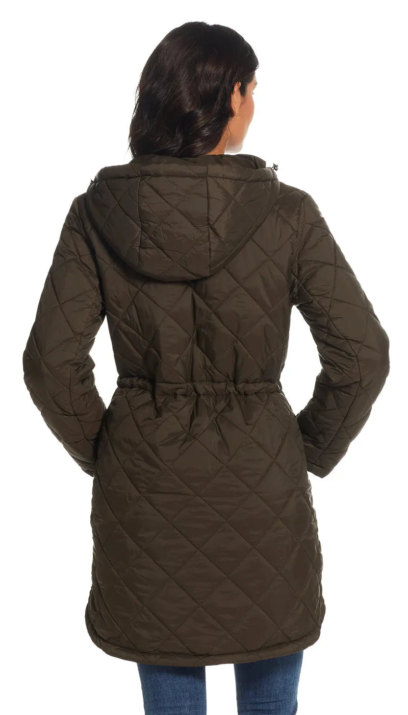 QUILTED HOODED ANORAK