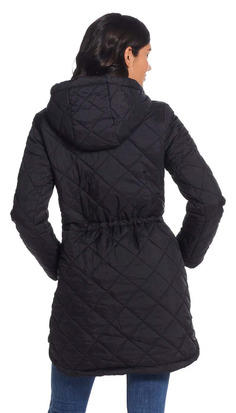 QUILTED HOODED ANORAK