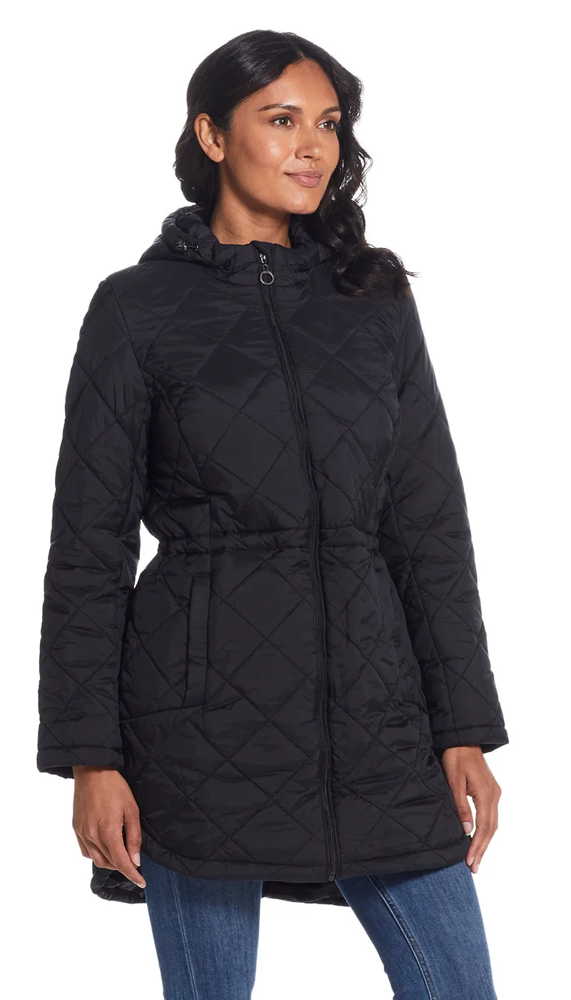 QUILTED HOODED ANORAK