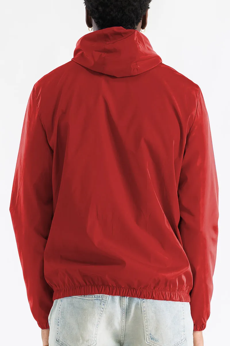 Red Reflective Windbreaker