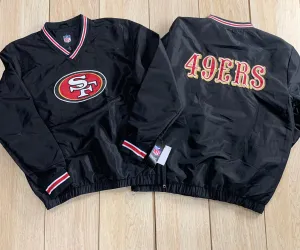 San Francisco 49ers Black Windbreaker