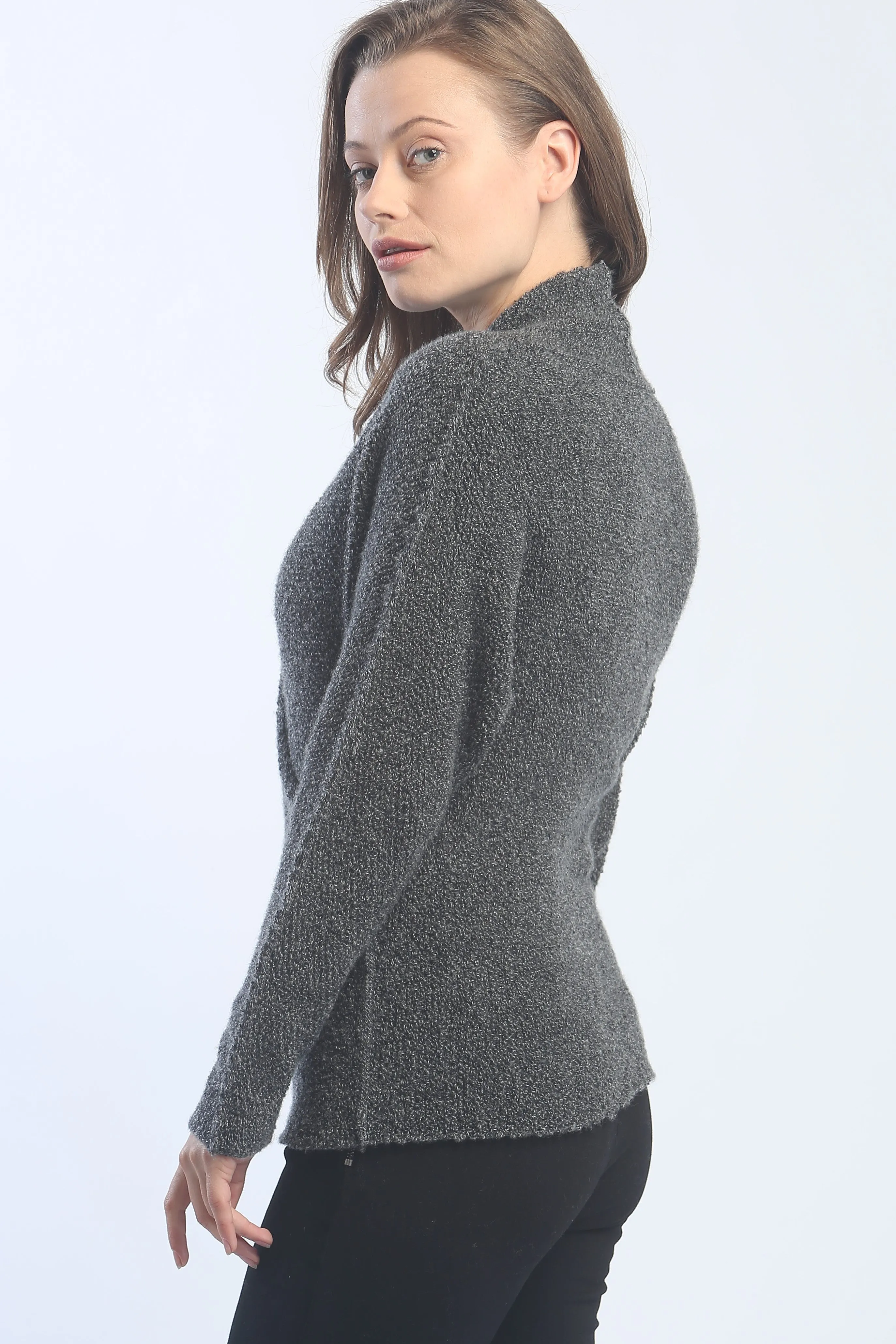 Textured Cross Pullover