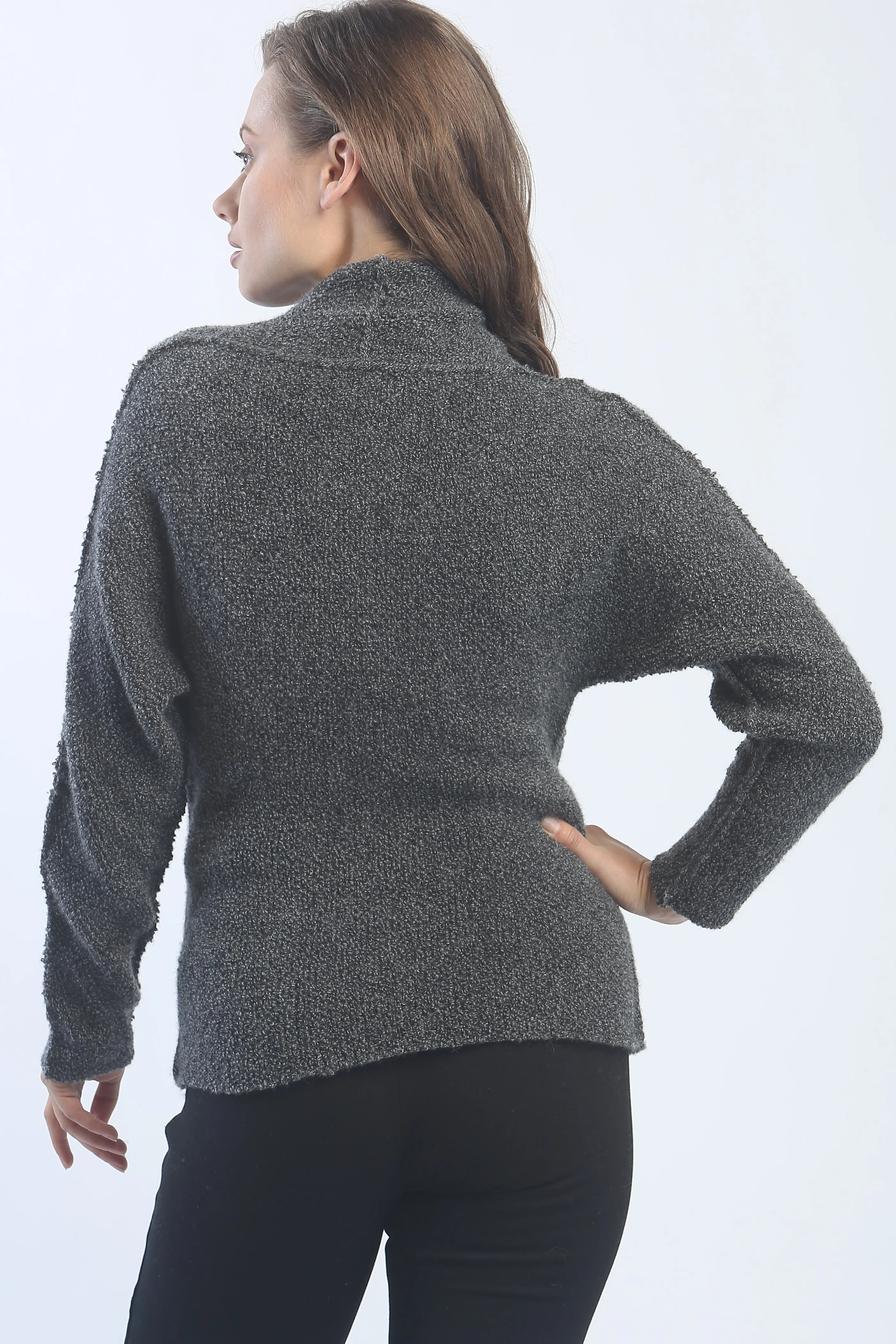 Textured Cross Pullover